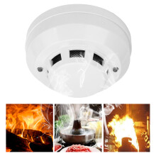 Rivelatore di fumo fotoelettrico 9-24 V ABS LED rosso