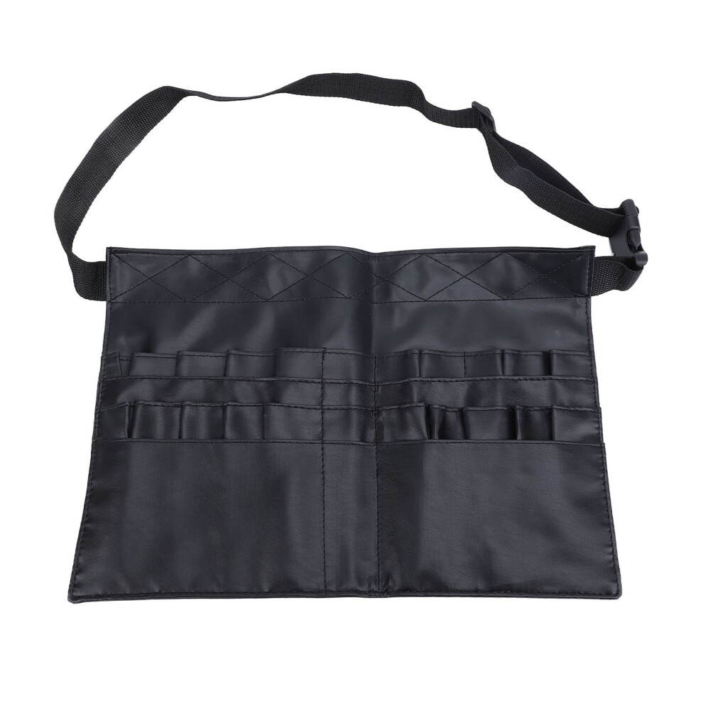 Makeup Brush Waist Bag Multi Pockets PU Cosmetic