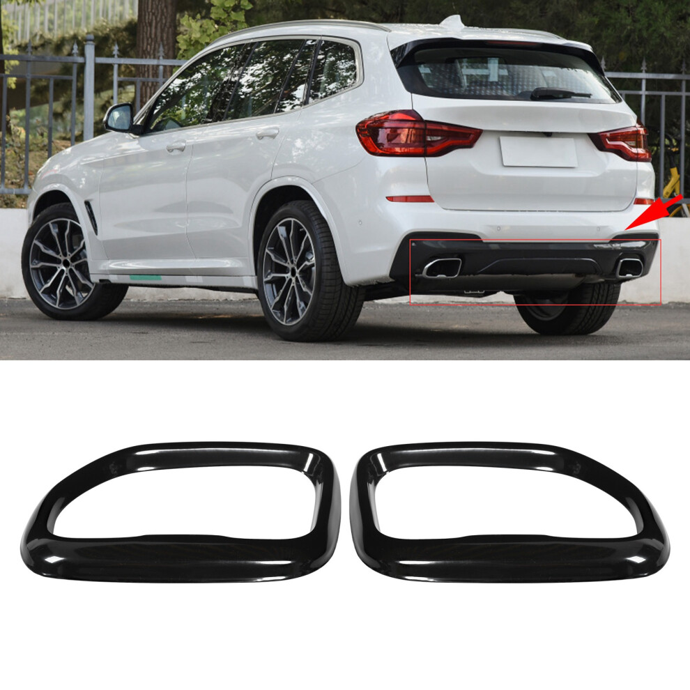 Stainless Steel Exhaust Pipe Cover 2Pcs For X3 M40i 2018Â2021 Black 6901343701514