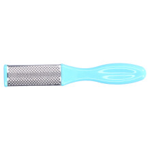 Raspa per piedi a doppia faccia - 42 g, 16,5 x 2,5 cm, argento