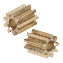2 Stück Motor-Pinion-Ritzel aus Messing Ersatzteil für Duplo Intelli Lok Module 0,5 mit 9 Zähnen