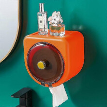 Waterproof Toilet Paper Holder Wall Mounted Punch Free Paper Dispenser Storage Box Bathroom Kitchen Supply TW