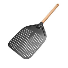 Pizza Peel,perforated Pizza Shovel,rectangular Pizza Turning Spatula with Detachable,for 12-inch Pi TW