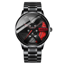 Men's Car Wheel Watch Fashion Sport Watch Quartz Mesh Rim Hub Watch Tw