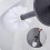 (black) Metal Toilet Brush TW 3