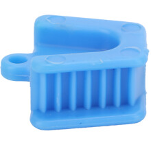 Professionelle Mundhalter aus Silikon, zahnärztliche Bisswachsblöcke, Wangenhalter, Blau, Größe M