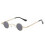 (Gold Gray) Retro Mini Round Small Framed Sun Glasses TW 1