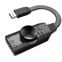 GS3 Scheda audio USB 2.0 18,1x3,4x2,2 cm nera