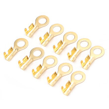 Pack de 100 pièces de cosse à bague en laiton M4 4.2mm