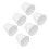 6Pcs White Fabric Lampshade Kit Modern Minimalist 4