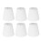 6Pcs White Fabric Lampshade Kit Modern Minimalist 1