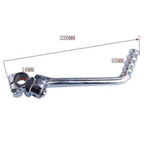 Lever Pedal 16mm Adjustable Replacement for 140/150/160cc Starter Lever Starter Lever1pcs-silver 2