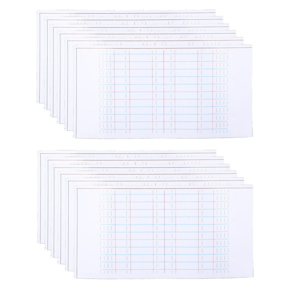 12pcs Eyebrow Stencil Sticker PVC Tearable Aid