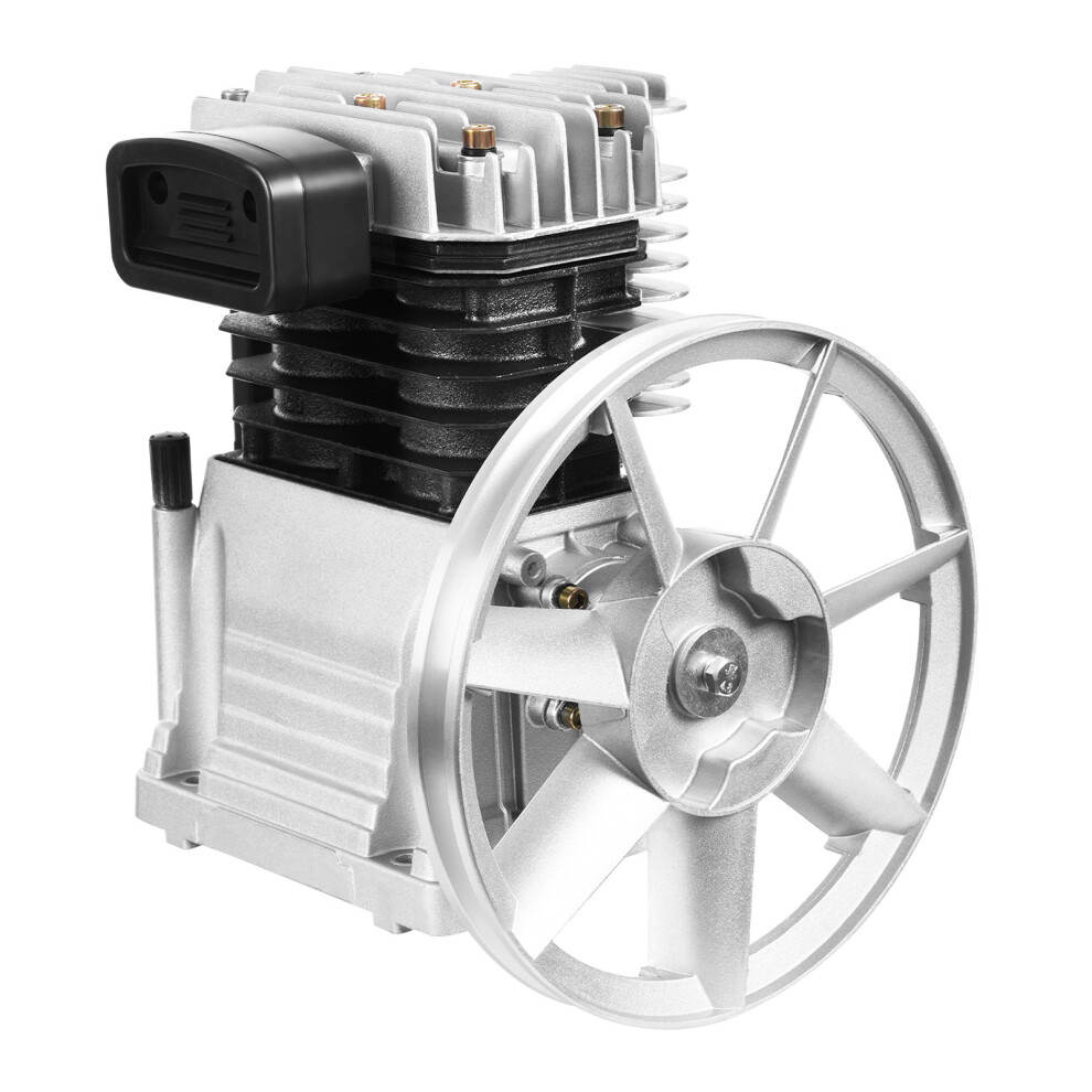 2200W 3Hp Air Compressor Pump Head,Single Stage Twin Cylinder 763508675544