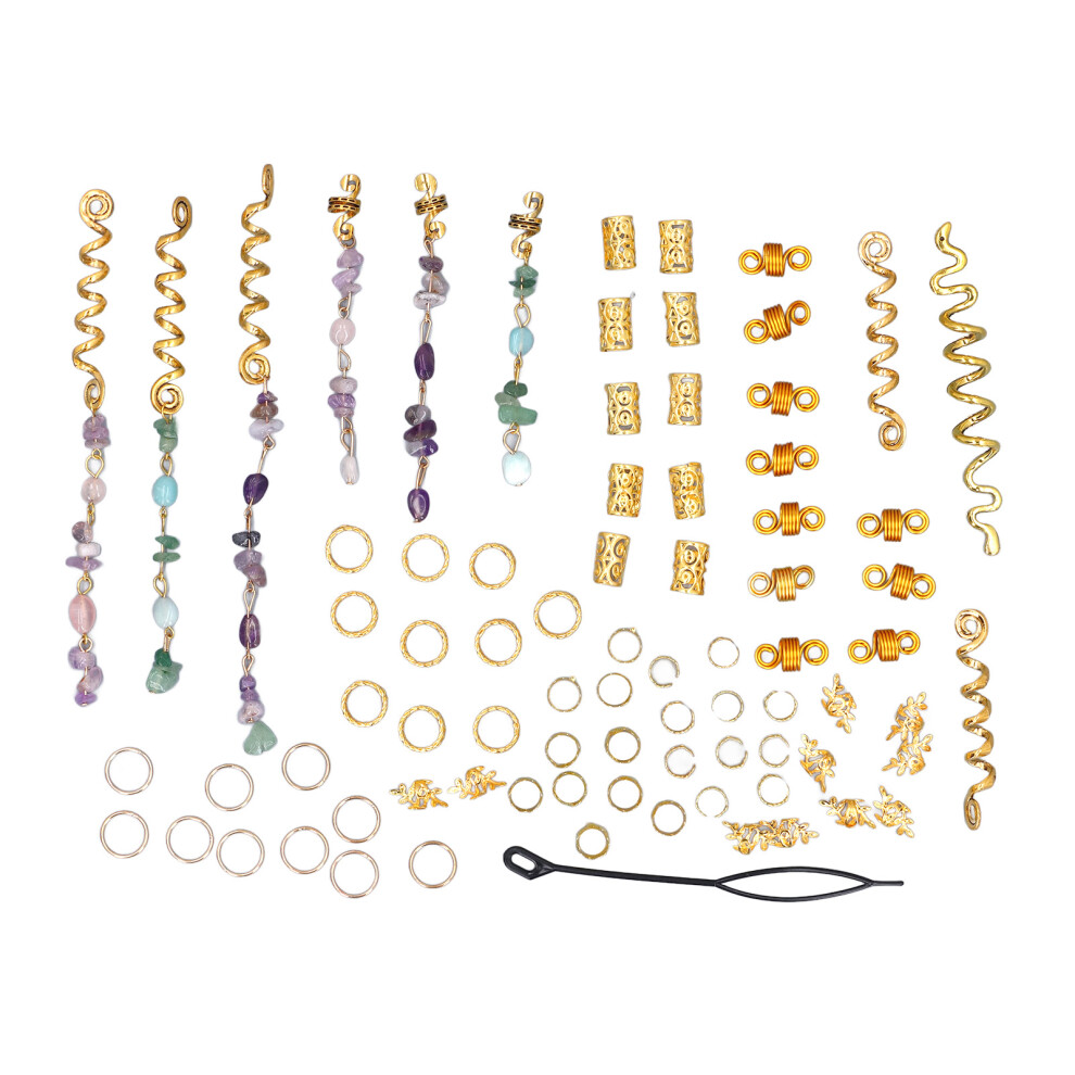 Unisex 80Pcs Hair Braids Dreadlock Accessories