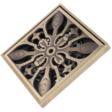 Drain de sol en cuivre antique 10  10 cm 3,9  3,9 pouces