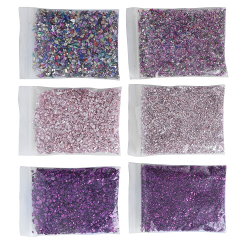 Crushed Glass Shining DIY Irregular Glass Chips 2