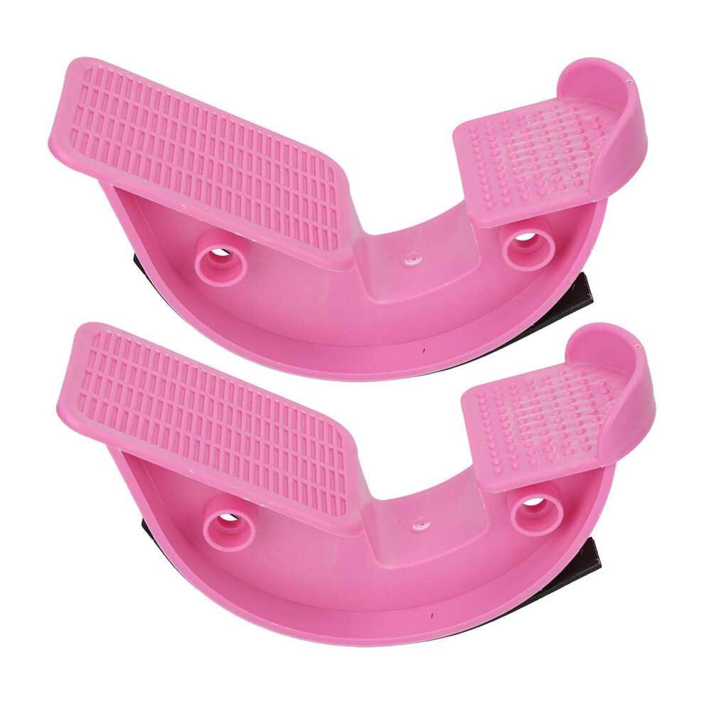 Pink 2Pcs Slant Board Calf Stretcher Ankle Foot Incline