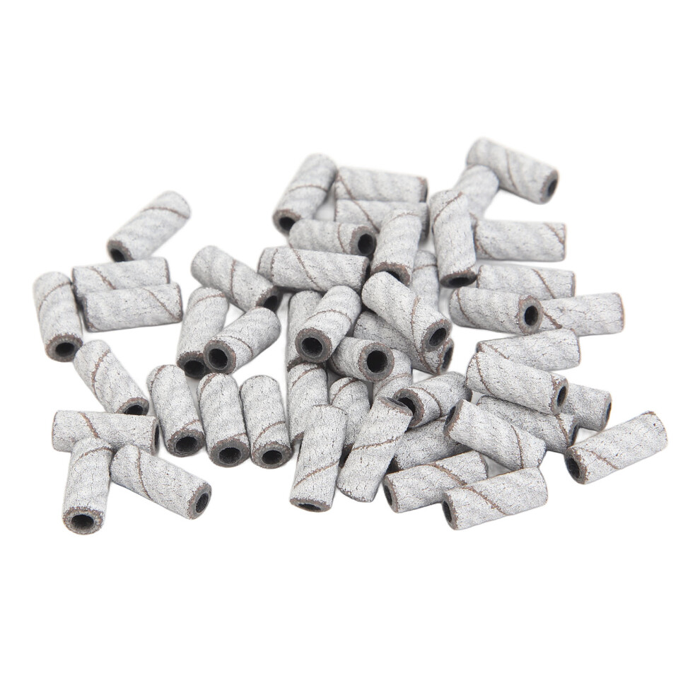 100pcs 240 Grit Nail Art Sanding Caps Manicure