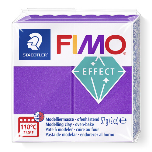 Staedtler (Metallic Lilac) FIMO Effect Polymer Oven Modelling Clay - 57g