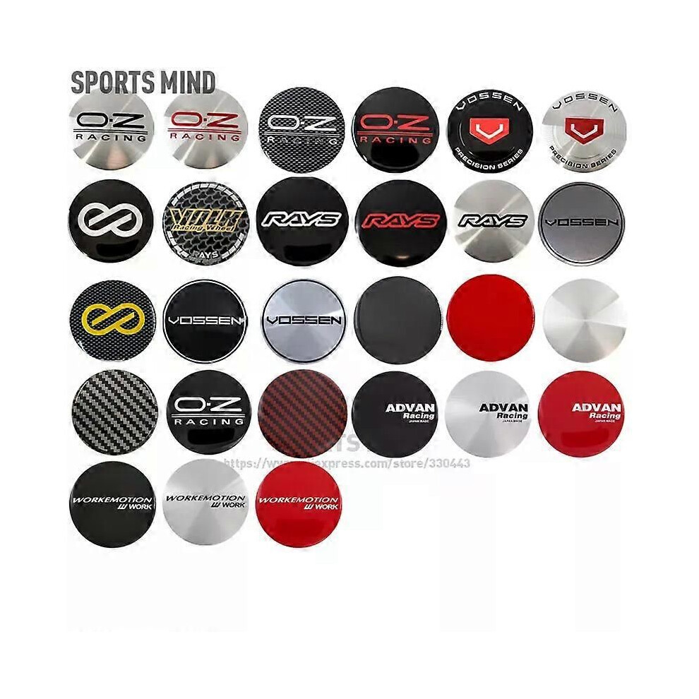 2024 NEW 4pcs 65mm For OZ RACING Car Styling Wheel Center Hub Cap Stickers Badge Emblem Accessories I.95762826