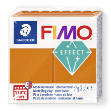 Polymeerimassa - Fimo - Effect Metal - Oranssi 826 - 57 g - Kimalteleva hohto