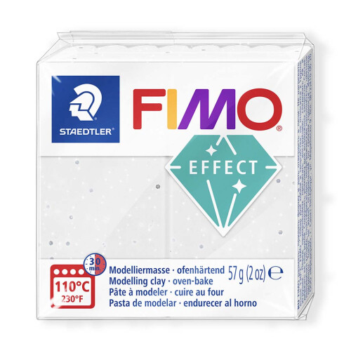Staedtler (Stone White Granite) FIMO Effect Polymer Oven Modelling Clay - 57g