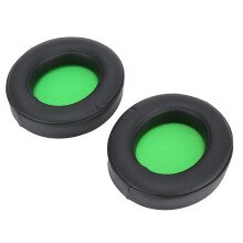 Cuscinetti auricolari in schiuma PU verdi per Kraken Pro V2/7.1 V2