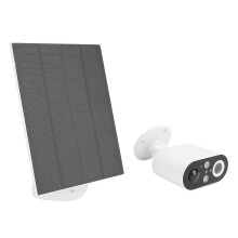 Caméra de sécurité solaire 1080P, 2,0 MP, stockage de 128 Go