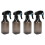 4pcs Hair Spray Bottle Empty Plastic Adjustable 5