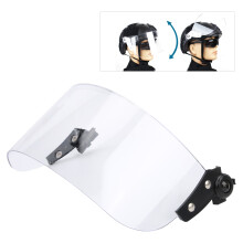 PC Transparent Anti-Rutsch-Schiene Schwarz Rahmen Flexible Schutzmaske mit Dickem Brillenglas