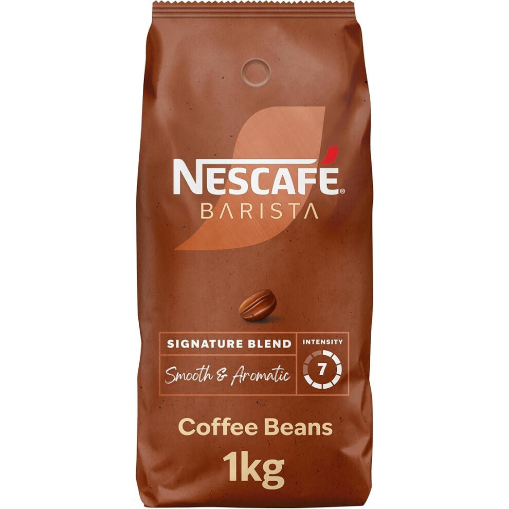 NESCAFE Barista Signature Blend Coffee Beans 1kg Whole Roast Intensity 7 - Image 8