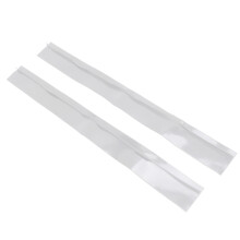 2 pezzi Copri-gap in silicone per piano cottura, 21 pollici, bianco, ad alta temperatura