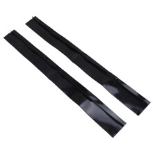 2 pezzi Copri-spazio in silicone ad alta temperatura per piano cottura, nero, 21 pollici