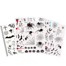 Realistic Scar Stickers 5-Pack Waterproof Halloween Makeup for Adult Party Costume Black