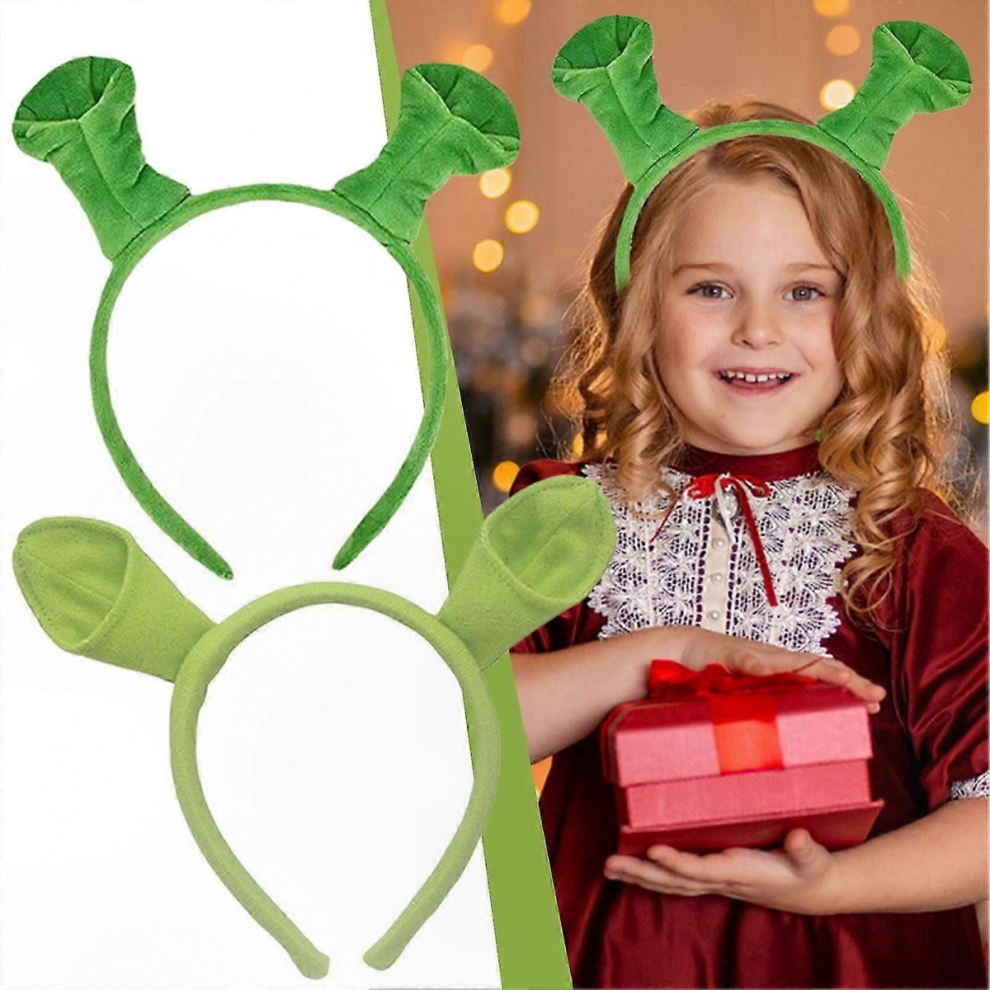 Green Shrek Ears Headband for Kids - Fun Halloween, Party, Performance Costume Accessory, Light Green, 1pcs-image-OPC-PJRWTKQ-NEW