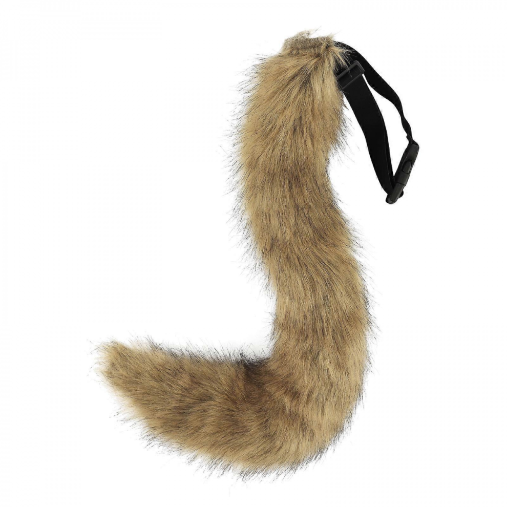 Handmade Simulation Fox Tail Halloween Plush Animal Tail Role Play Party Props Accessories Grass Yellow-image-OPC-PJRWTWD-NEW