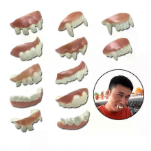 8/10/12Pcs Halloween Teeth for Cosplay Party Funny Gag Dentures Set Adult Masquerade Drop Ship