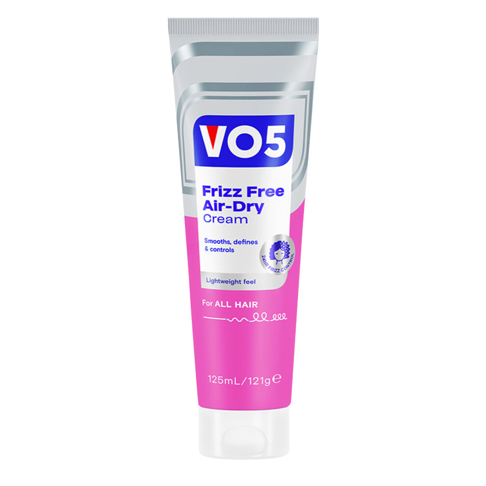 Vo5 Cream Frizz Free Air-Dry Hair 121G - 24Hr Frizz Control, Lightweight & Non-Greasy For All Hair Types