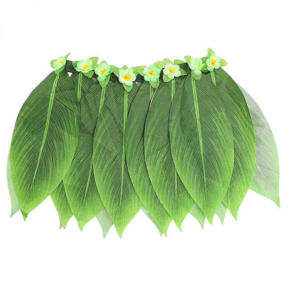 Hawaiian Hula Skirt Green 40x37cm Festival Party Performance Costume Decor-image-OPC-PJRWVPQ-NEW