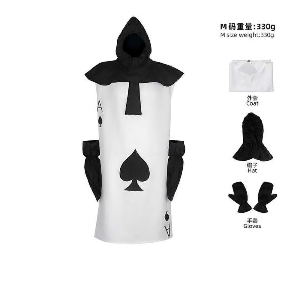 Alice in Wonderland Playing Card Soldier Cosplay Costume Spade Diamond Halloween Party Role Play Street Style Performance Outfit-image-OPC-PJRWWZC-NEW