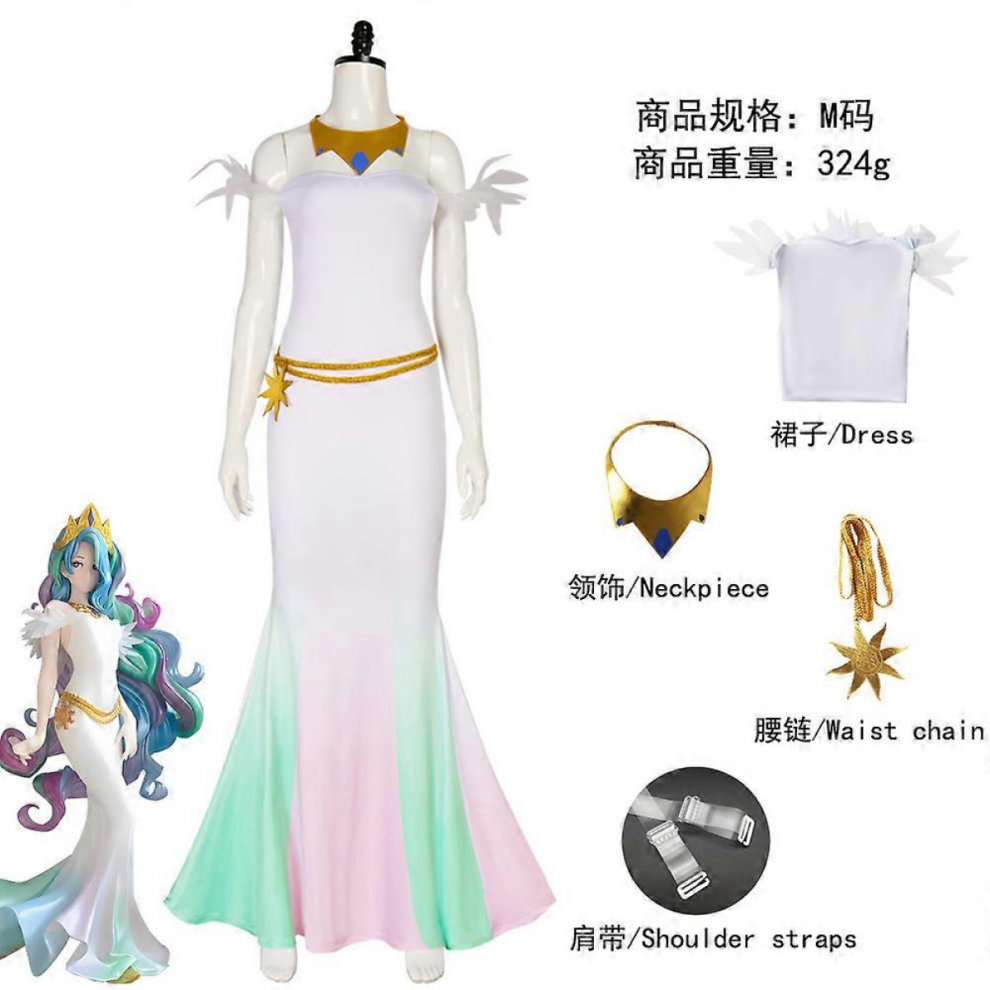 My Little Pony Cosplay: Twilight Sparkle, Applejack, Fluttershy, Princess Celestia Dress, Anime Role Play, XS-XXXL-image-OPC-PJRWXM7-NEW