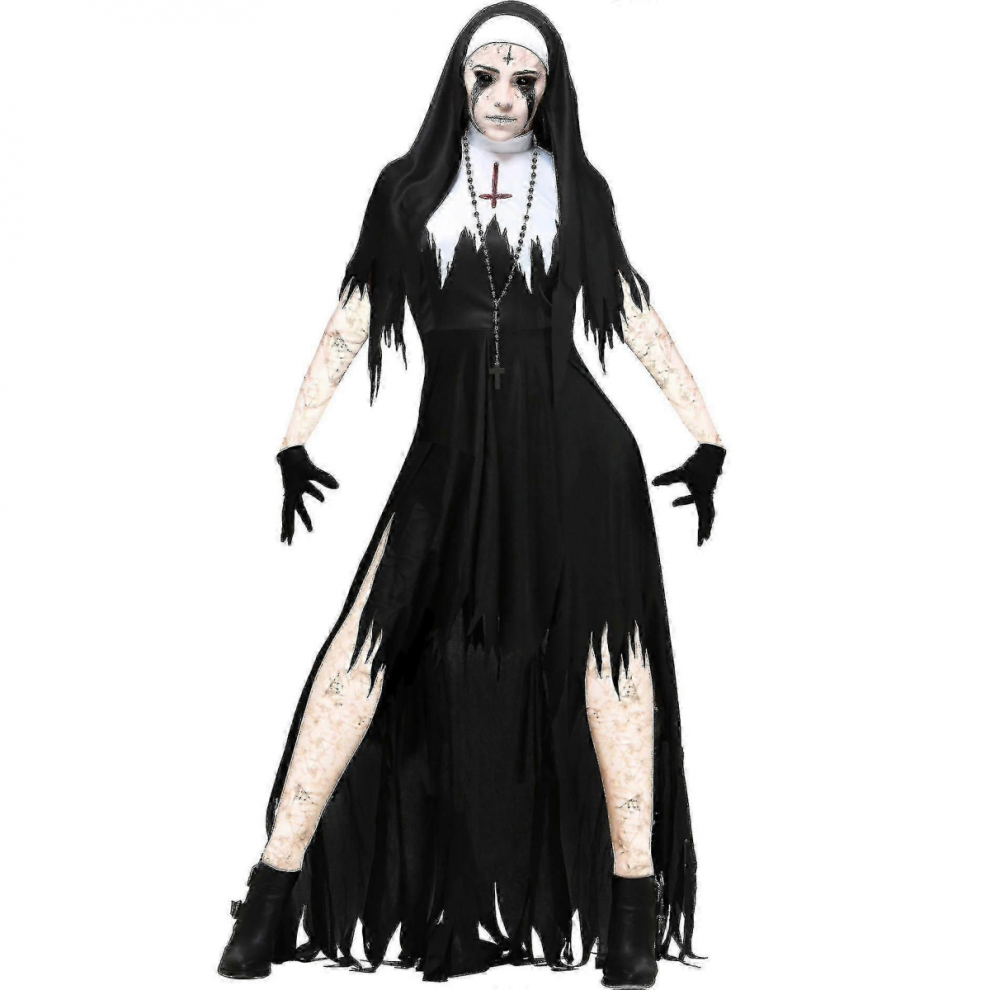 Halloween Nun Vampire Devil Cosplay Costume for Women