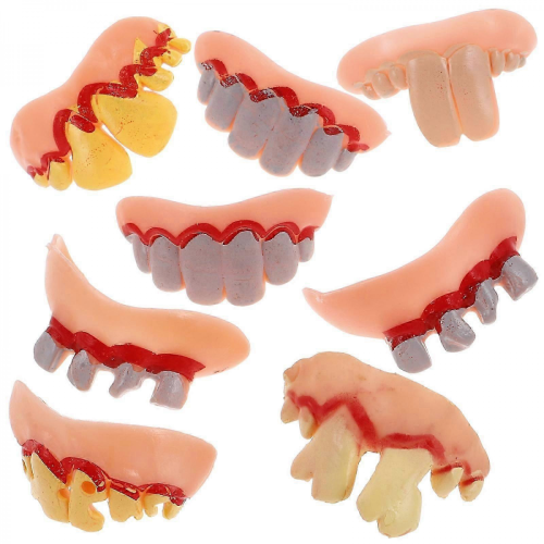 Halloween Ugly Teeth Set for Parties, Assorted Colors 1