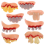 Halloween Ugly Teeth Set for Parties, Assorted Colors 4