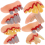 Halloween Ugly Teeth Set for Parties, Assorted Colors 1