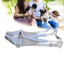 Porte-poitrine pour animal de compagnie – sac à dos frontal – chat/chien – bleu – M