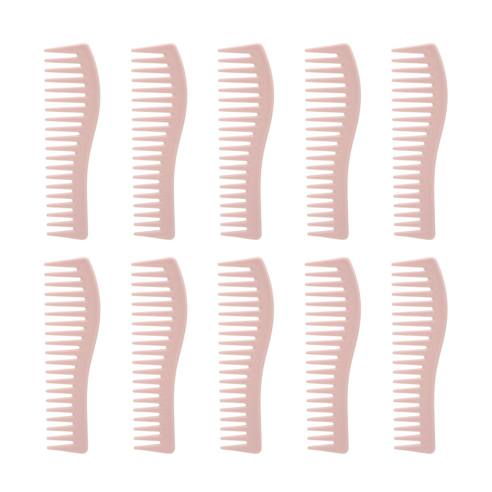 Unisex 10Pcs Hair Detangling Comb Plastic Wide Tooth