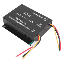 Convertisseur DC 24V-12V 600W 45A noir 50Hz camions