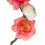 Bandeau couronne de fleurs ajustable couleur corail beige 7